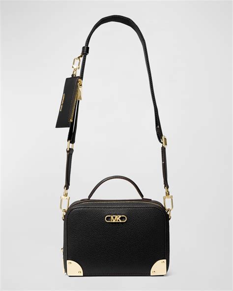 michael kors estelle small trunk crossbody|More.